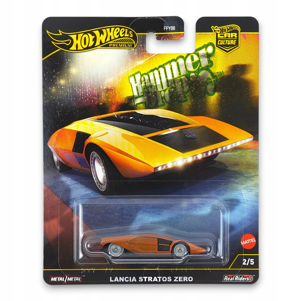 Hot Wheels Premium - Lancia Stratos Zero Hammer Drop
