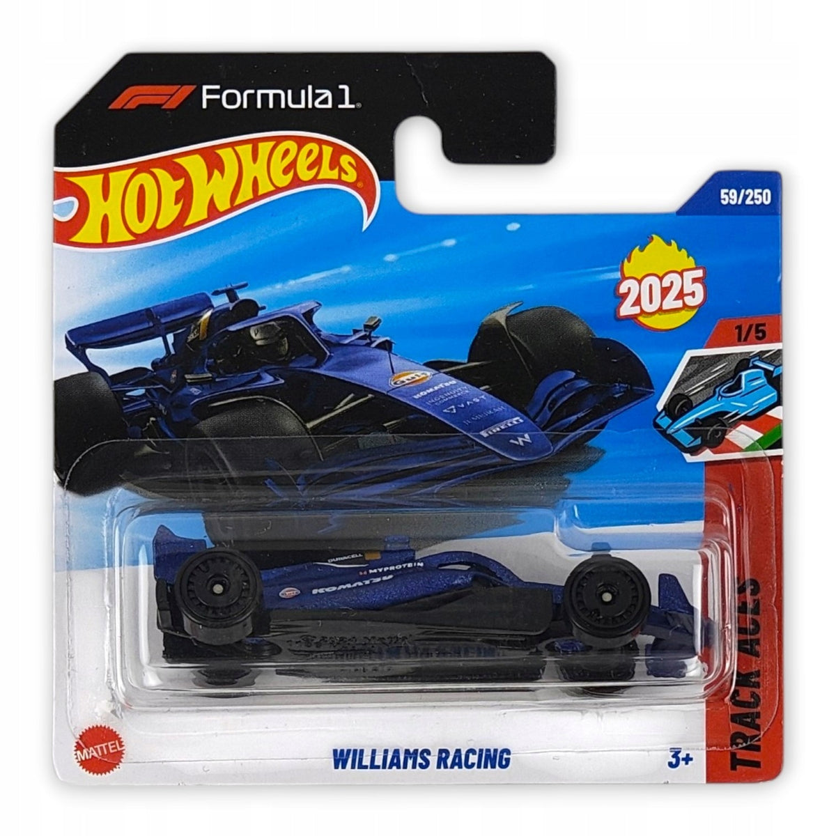 Hot Wheels - Williams Racing F1 OUTLET Delikatne zagięcia