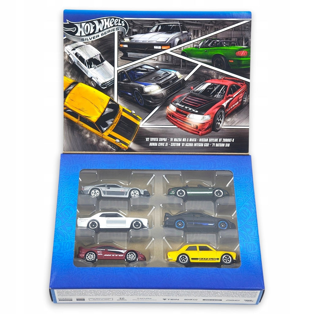 Hot Wheels - 6-Pak Streets of Japan Silver Series