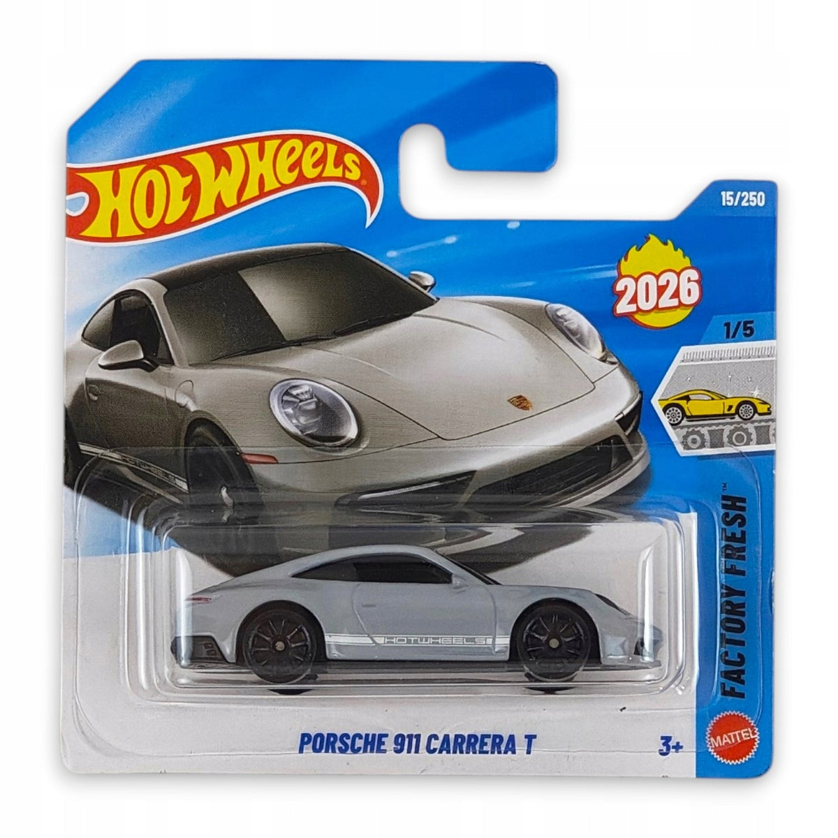 Hot Wheels - Porsche 911 Carrera T OUTLET Delikatne zagięcia