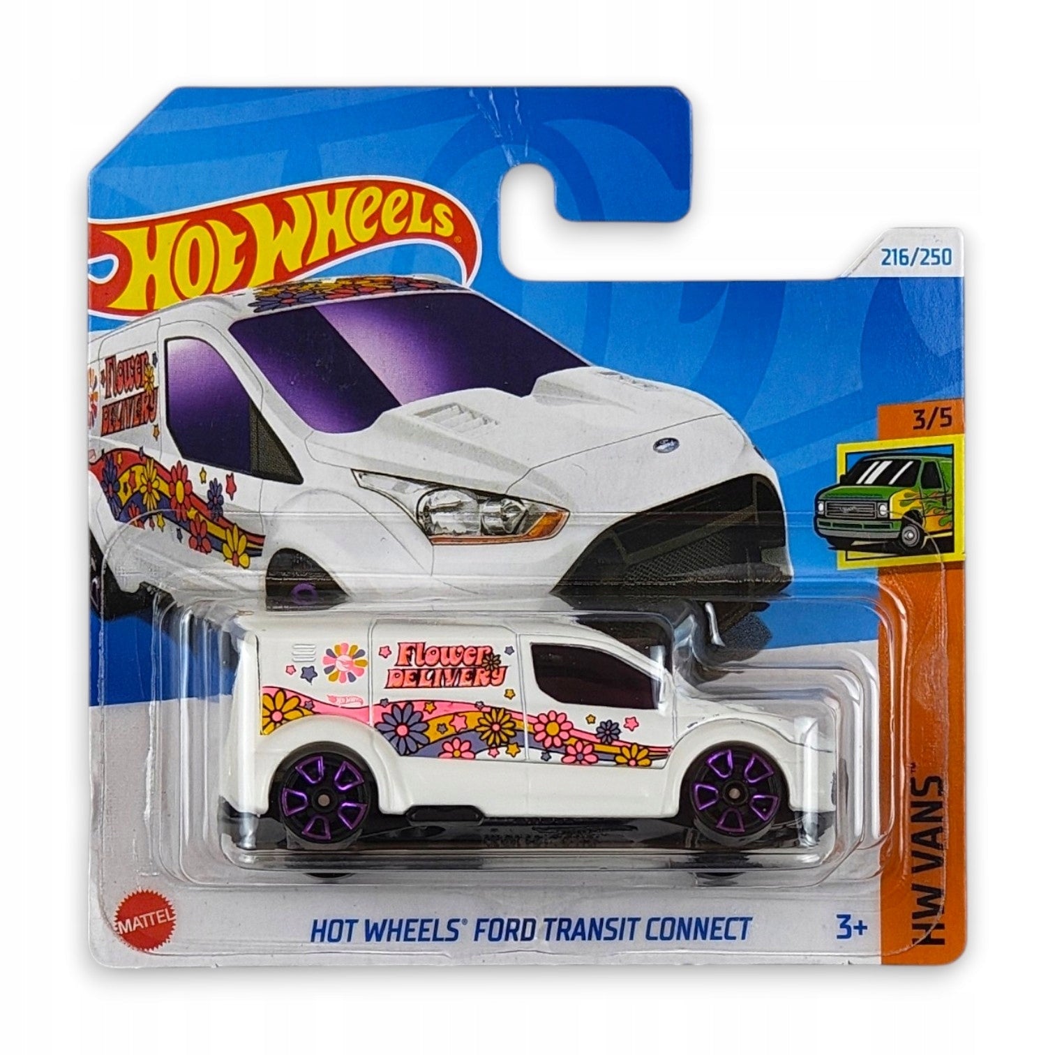 Hot Wheels - Ford Transit Connect OUTLET Delikatne zagięcia