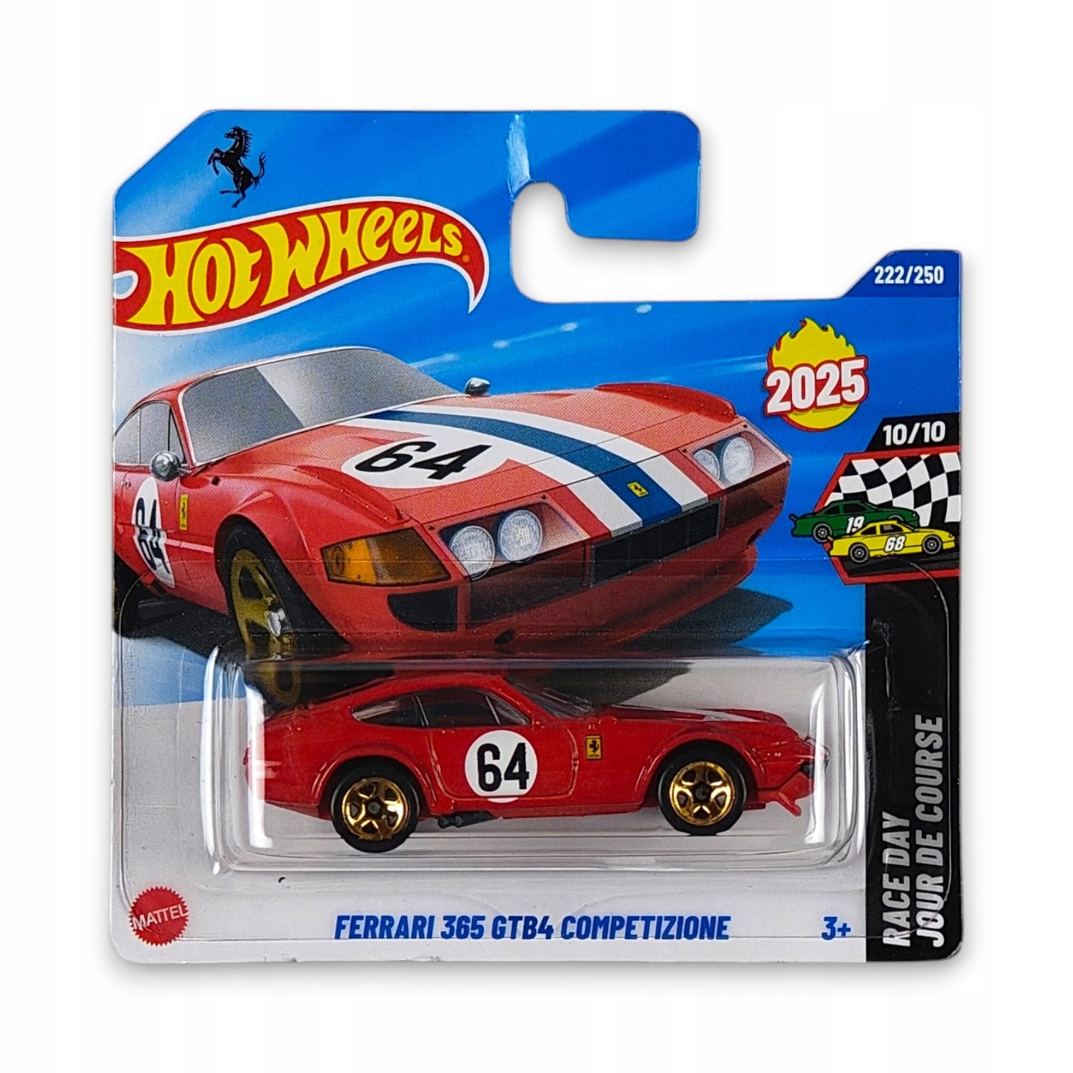 Hot Wheels - Ferrari 365 GTB4 Competizione OUTLET Delikatne zagięcia