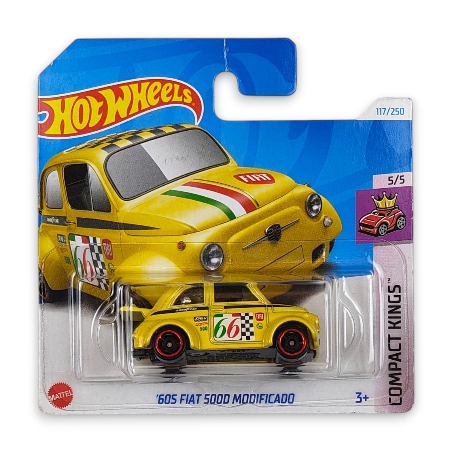 Hot Wheels - 60s Fiat 500D Modificado OUTLET Delikatne zagięcia