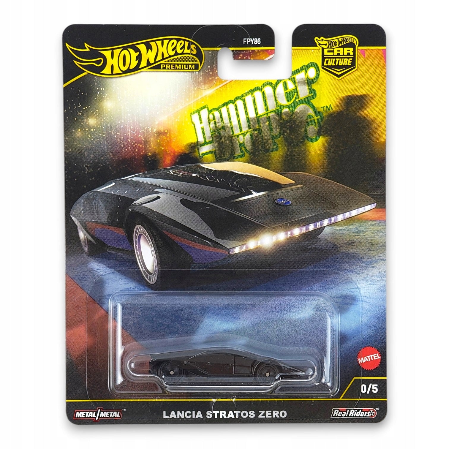 Hot Wheels Premium - Lancia Stratos Zero Hammer Drop CHASE! 0/5