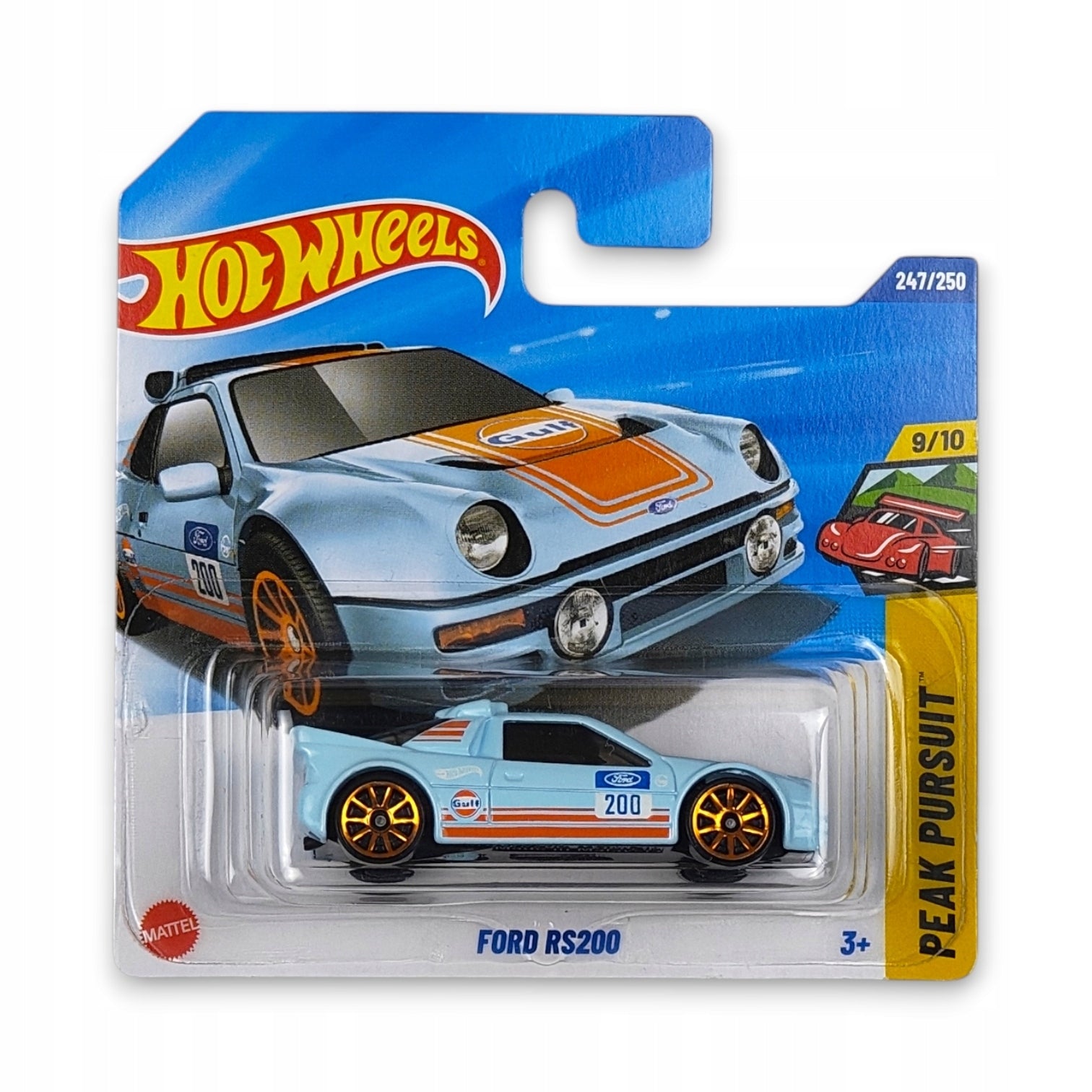 Hot Wheels - Ford RS200 OUTLET Delikatne zagięcia
