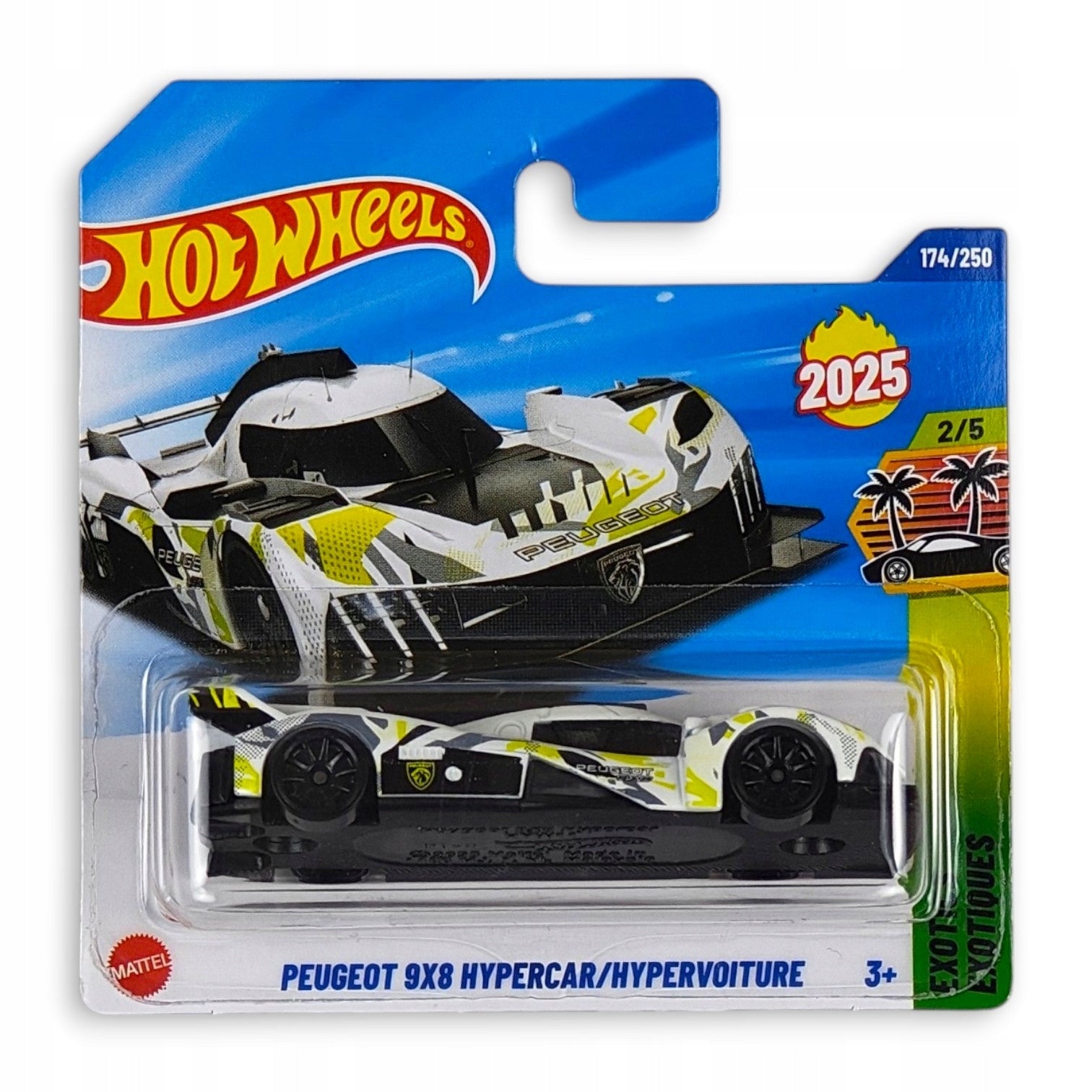 Hot Wheels - Peugeot 9X8 Hypercar / Hypervoiture OUTLET Delikatne zagięcia
