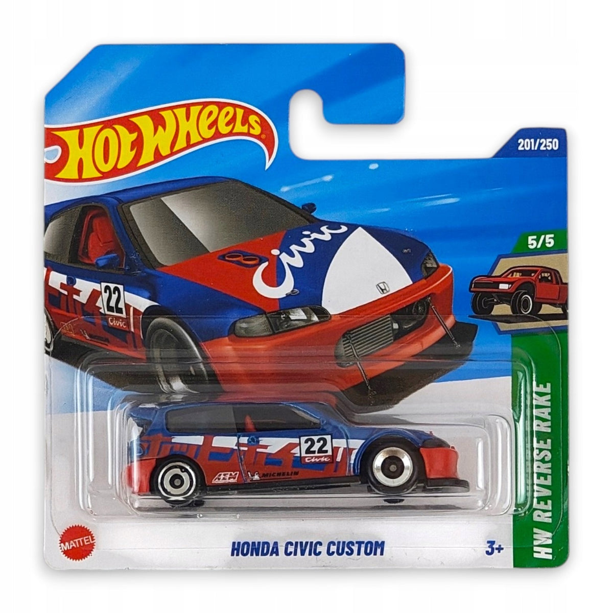 Hot Wheels - Honda Civic Custom OUTLET Delikatne zagięcia