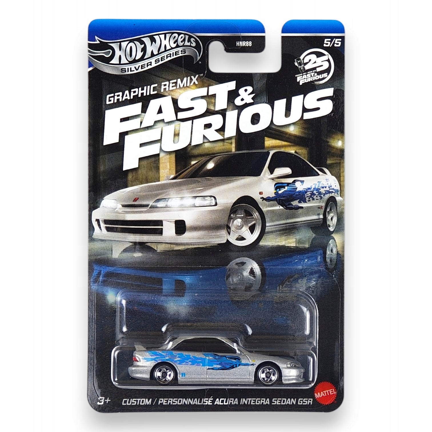 Hot Wheels - Custom Acura Integra Sedan GSR Graphic Remix Fast & Furious