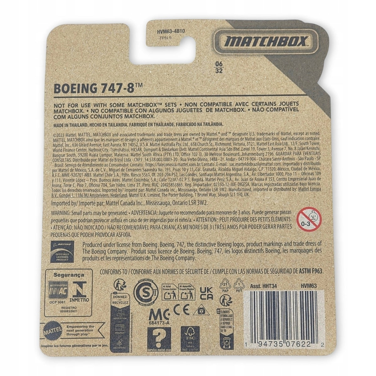 Matchbox Sky Busters - Boeing 747-8