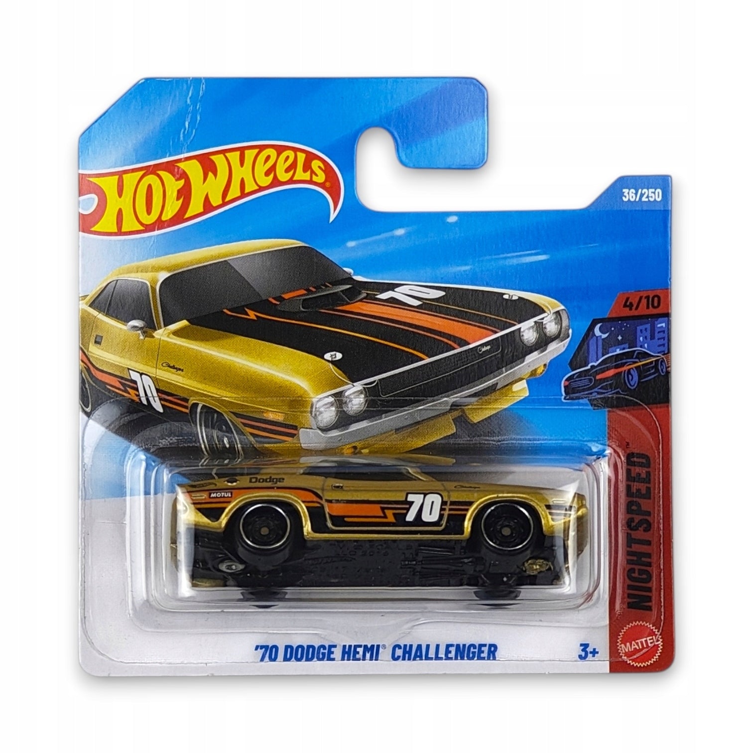 Hot Wheels - 70 Dodge Hemi Challenger OUTLET Delikatne zagięcia