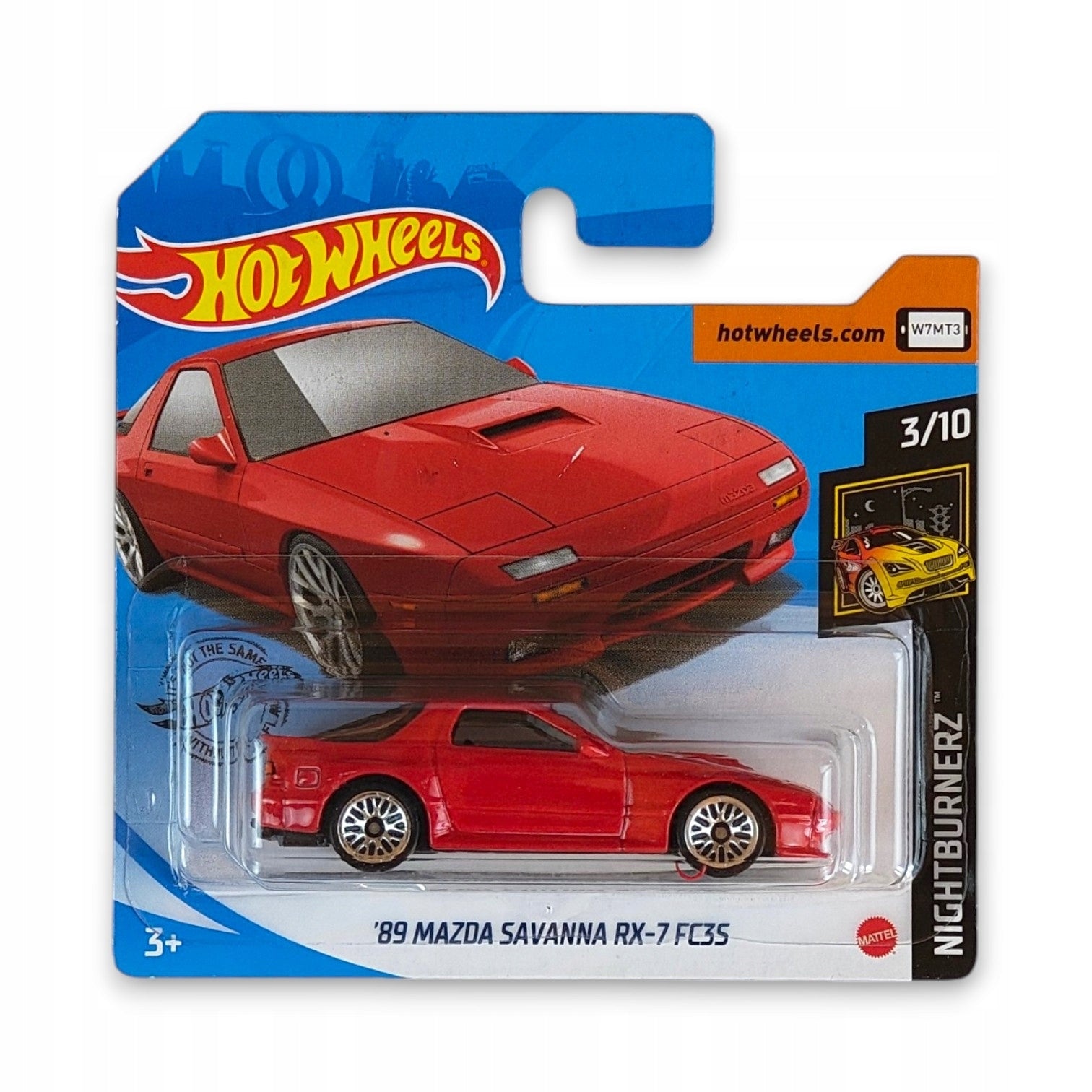 Hot Wheels - 89 Mazda Savanna RX-7 FC3S GHB56 Nightburnerz Czerwony