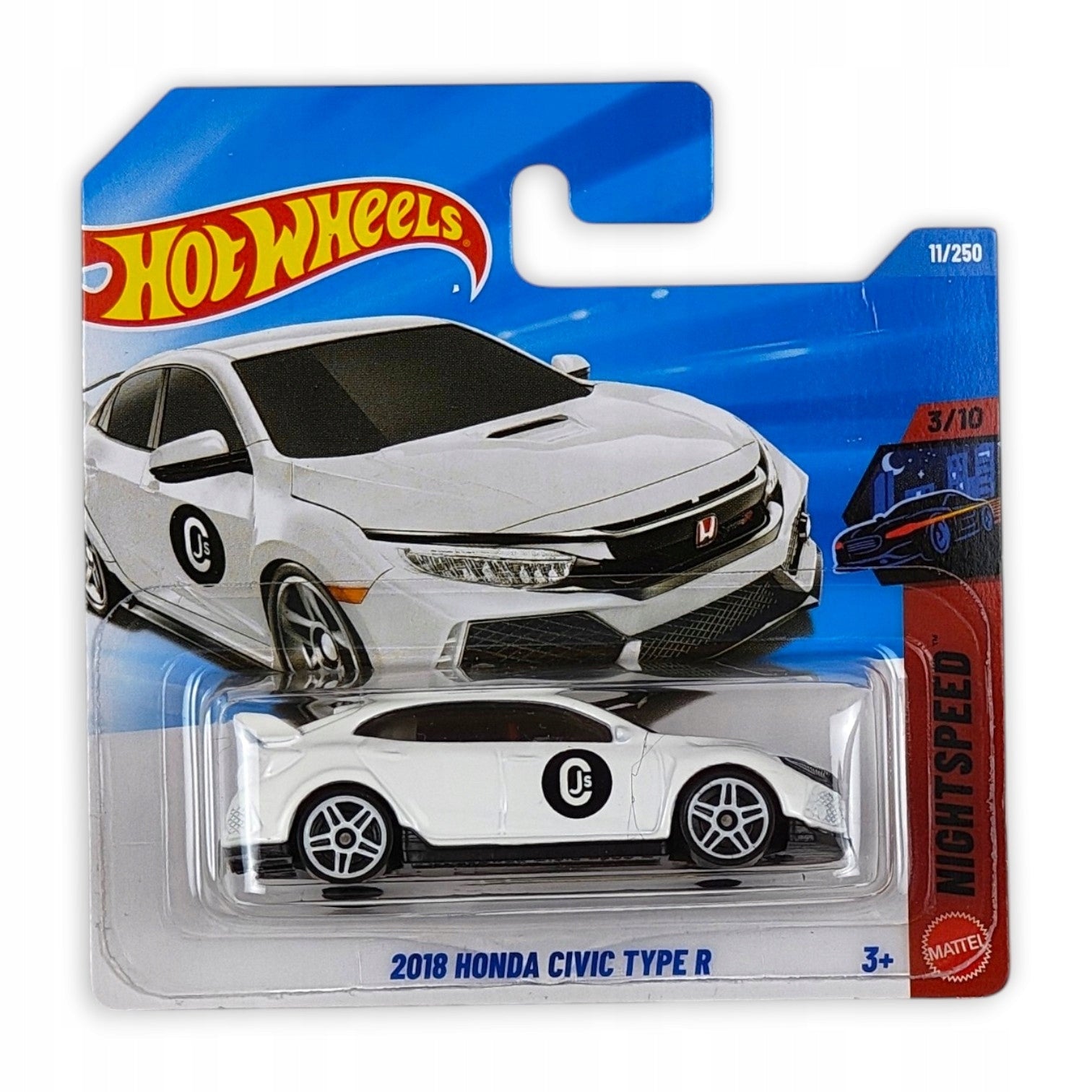 Hot Wheels - 2018 Honda Civic Type R OUTLET Delikatne zagięcia