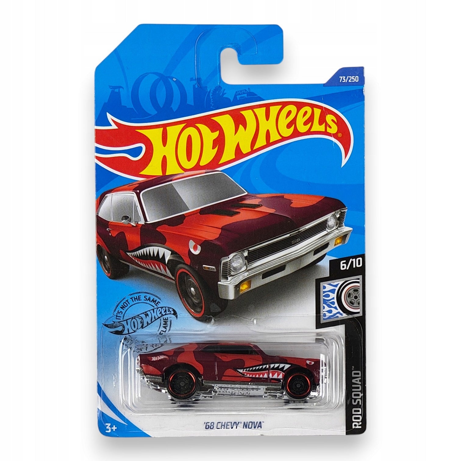 Hot Wheels - 68 Chevy Nova Długa Karta OUTLET Delikatne zagięcia