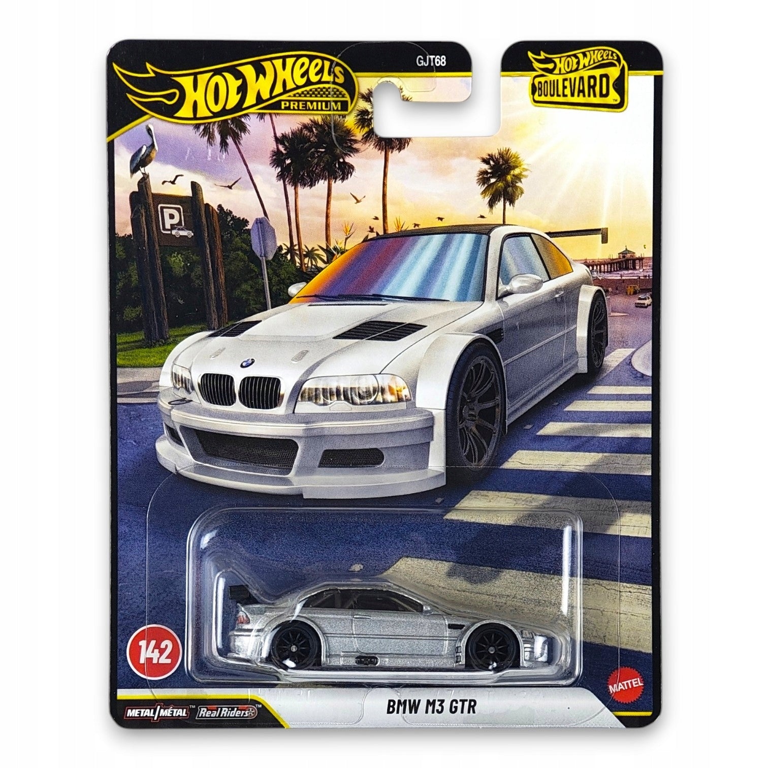 Hot Wheels Premium - BMW M3 GTR Boulevard JHW30 Srebrny