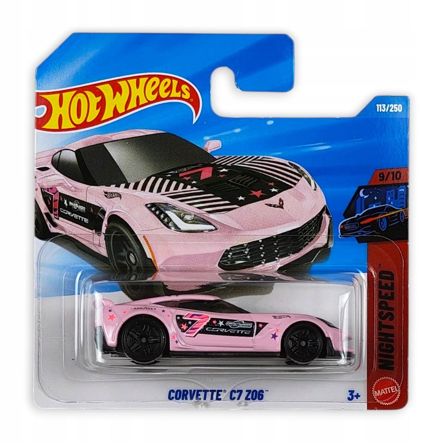 Hot Wheels - Corvette C7 Z06 OUTLET Delikatne zagięcia