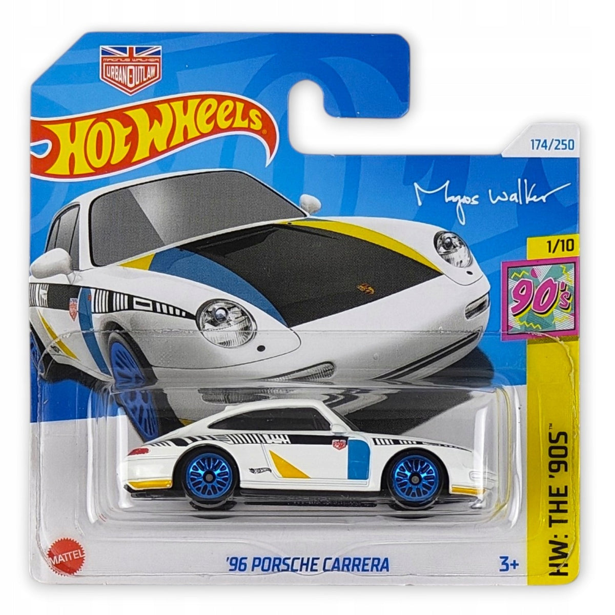 Hot Wheels - 96 Porsche Carrera OUTLET Delikatne zagięcia