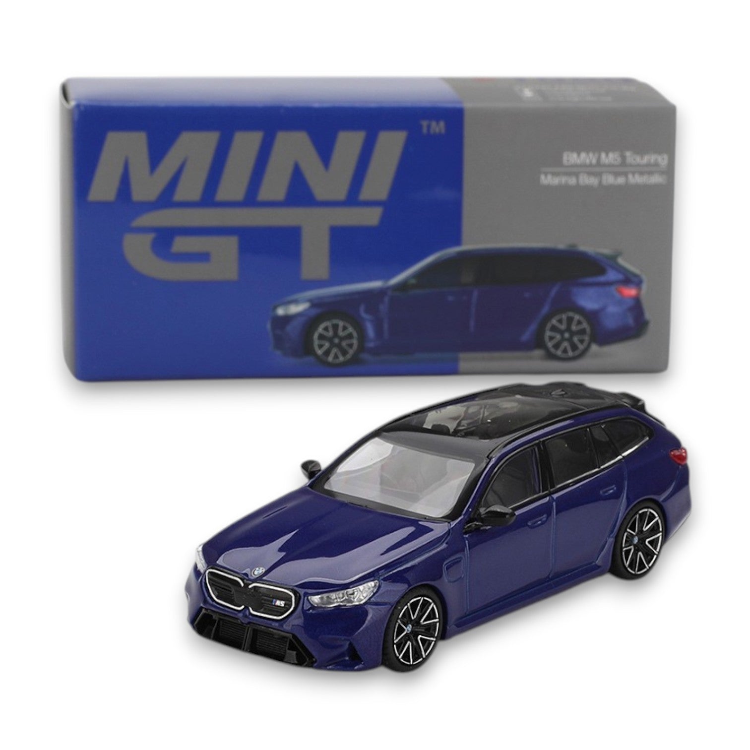 Mini GT - 1:64 BMW M5 Touring Marina Bay Blue Metallic LHD MGT01080L