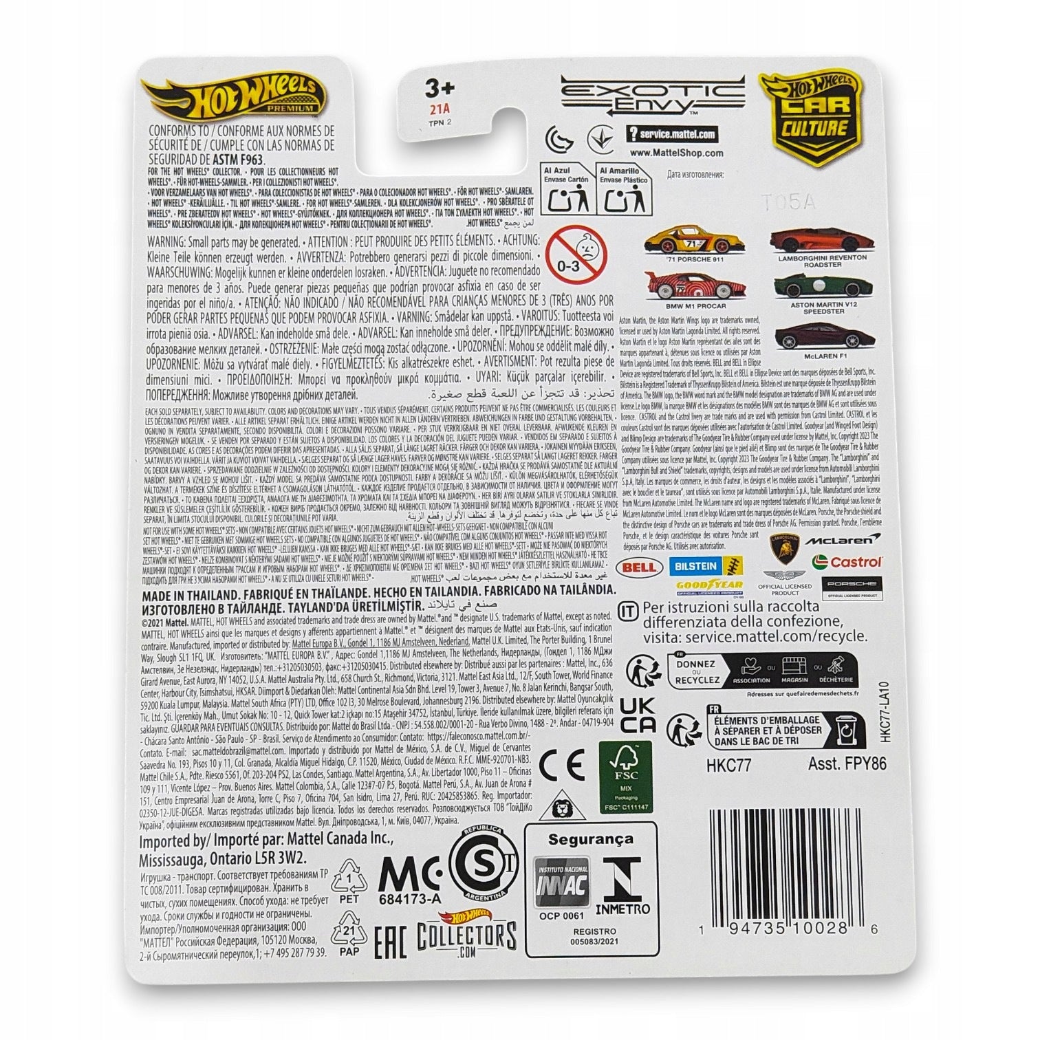 Hot Wheels Premium - McLaren F1 Exotic Envy