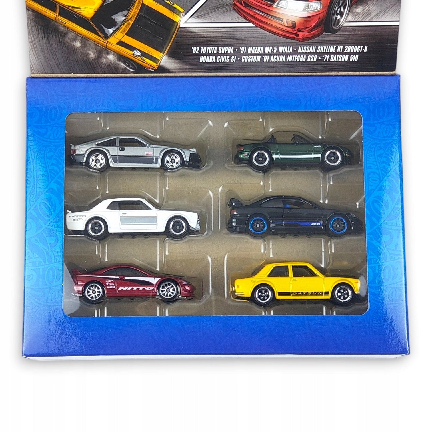 Hot Wheels - 6-Pak Streets of Japan Silver Series