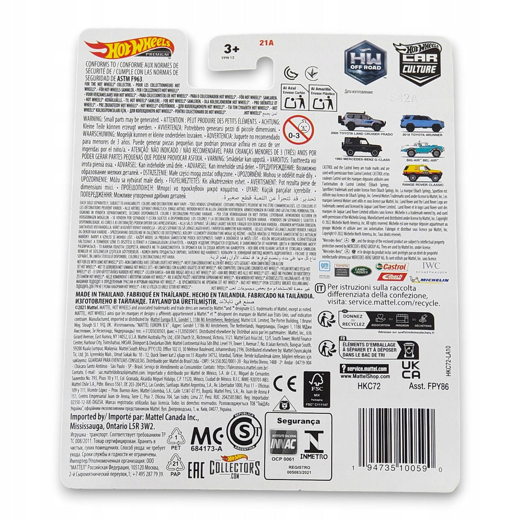 Hot Wheels Premium - 1993 Mercedes-Benz G-Class Car Culture Off Road