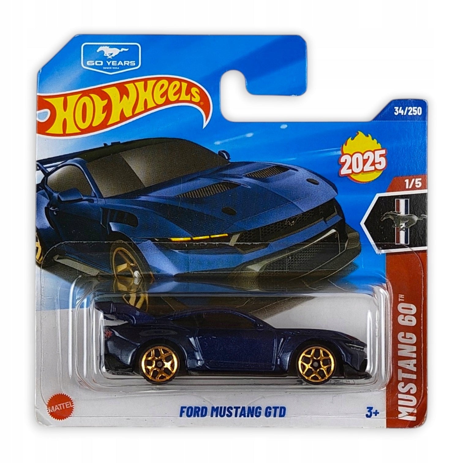 Hot Wheels - Ford Mustang GTD OUTLET Delikatne zagięcia