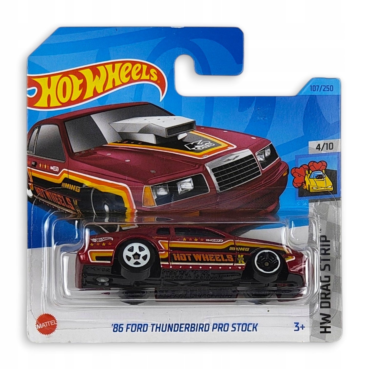 Hot Wheels - 86 Ford Thunderbird Pro Stock OUTLET Delikatne zagięcia