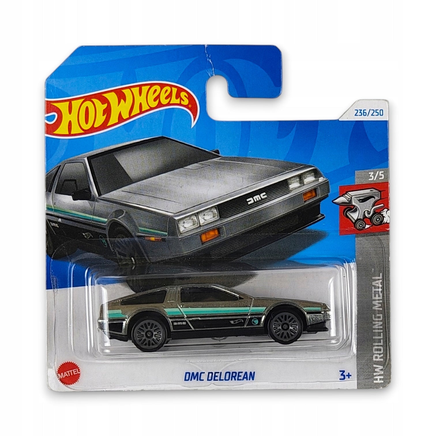 Hot Wheels - DMC Delorean TH Treasure Hunt OUTLET Delikatne zagięcia