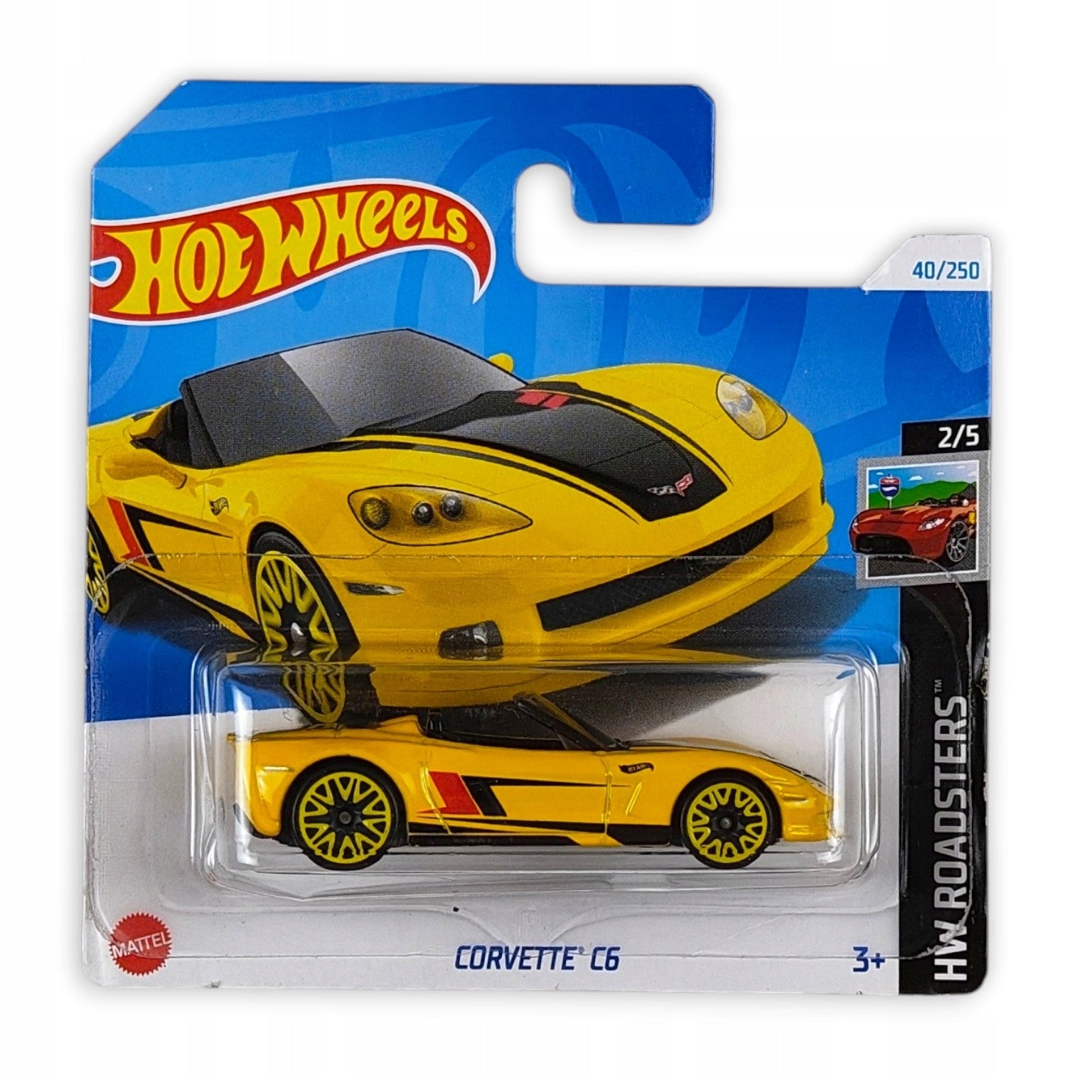 Hot Wheels - Corvette C6 OUTLET Delikatne zagięcia