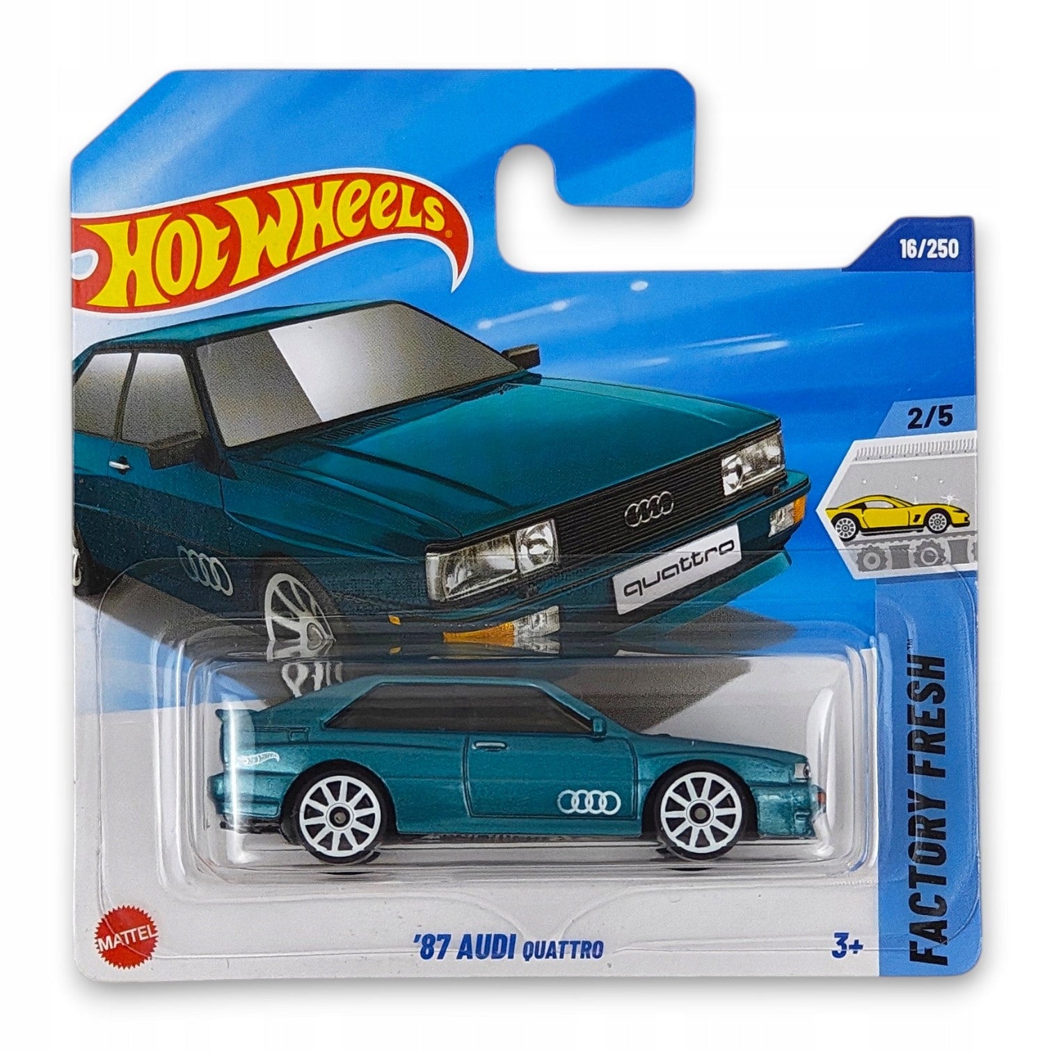 Hot Wheels - 87 Audi Quattro OUTLET Delikatne zagięcia