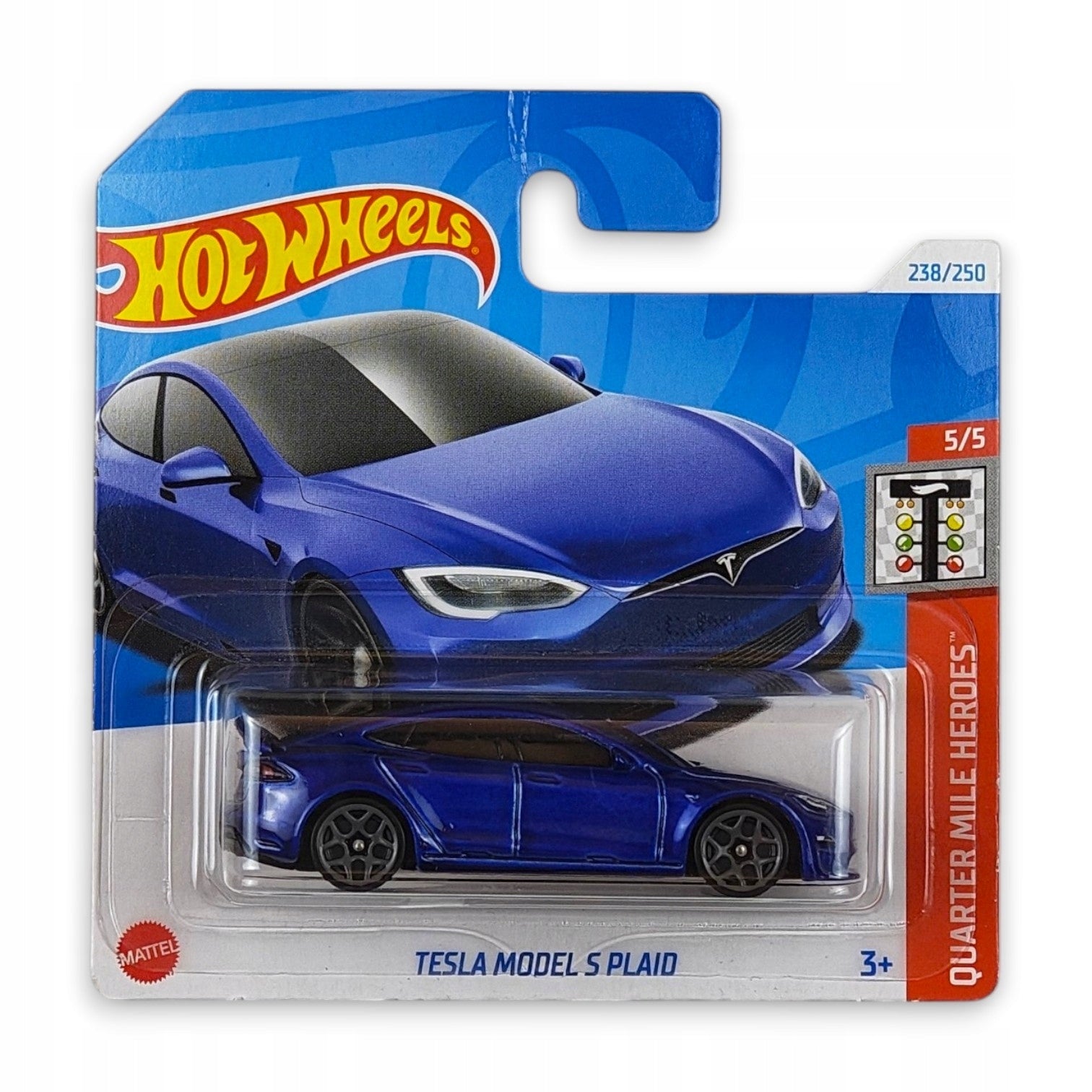 Hot Wheels - Tesla Model S Plaid OUTLET Delikatne zagięcia