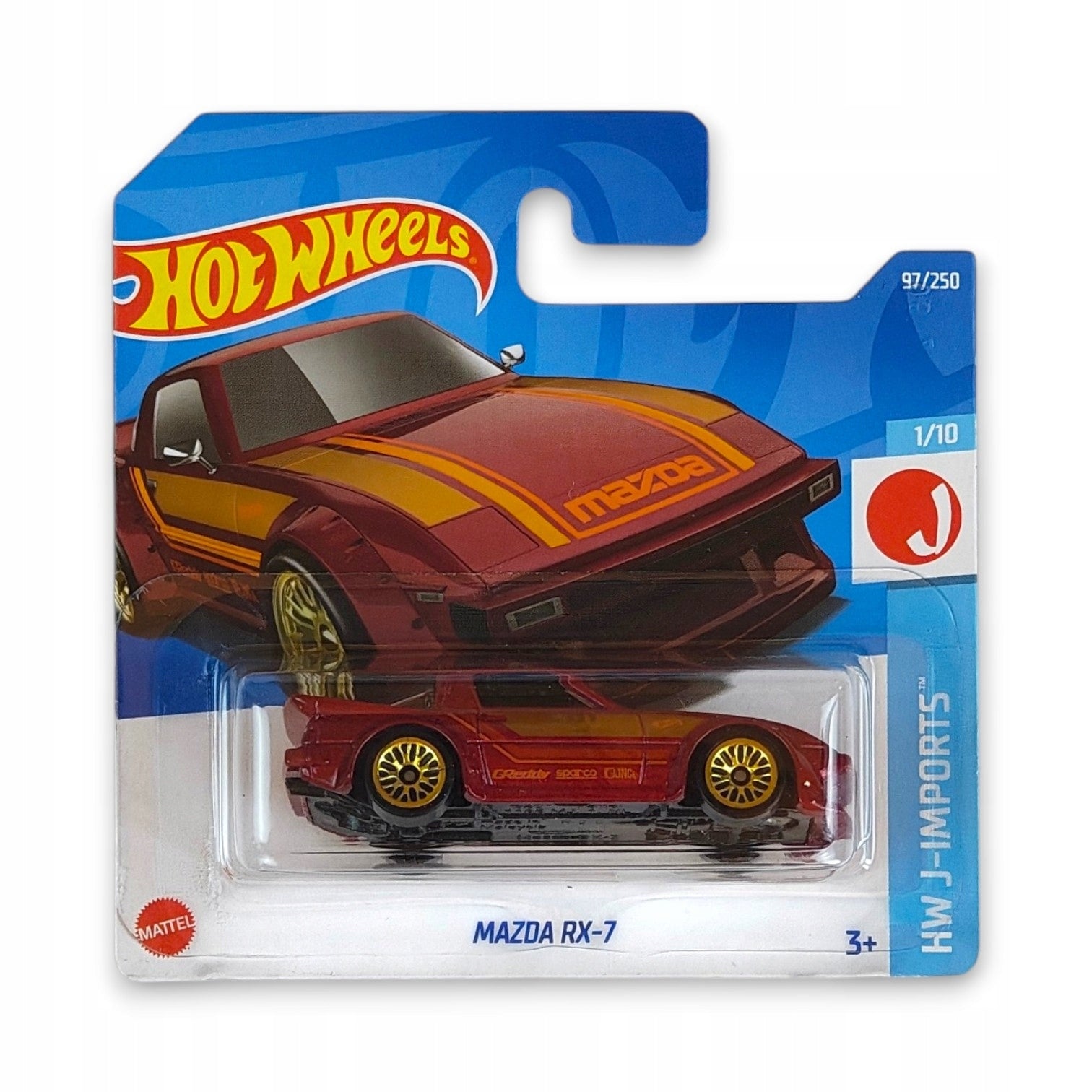 Hot Wheels - Mazda RX-7 OUTLET Delikatne zagięcia