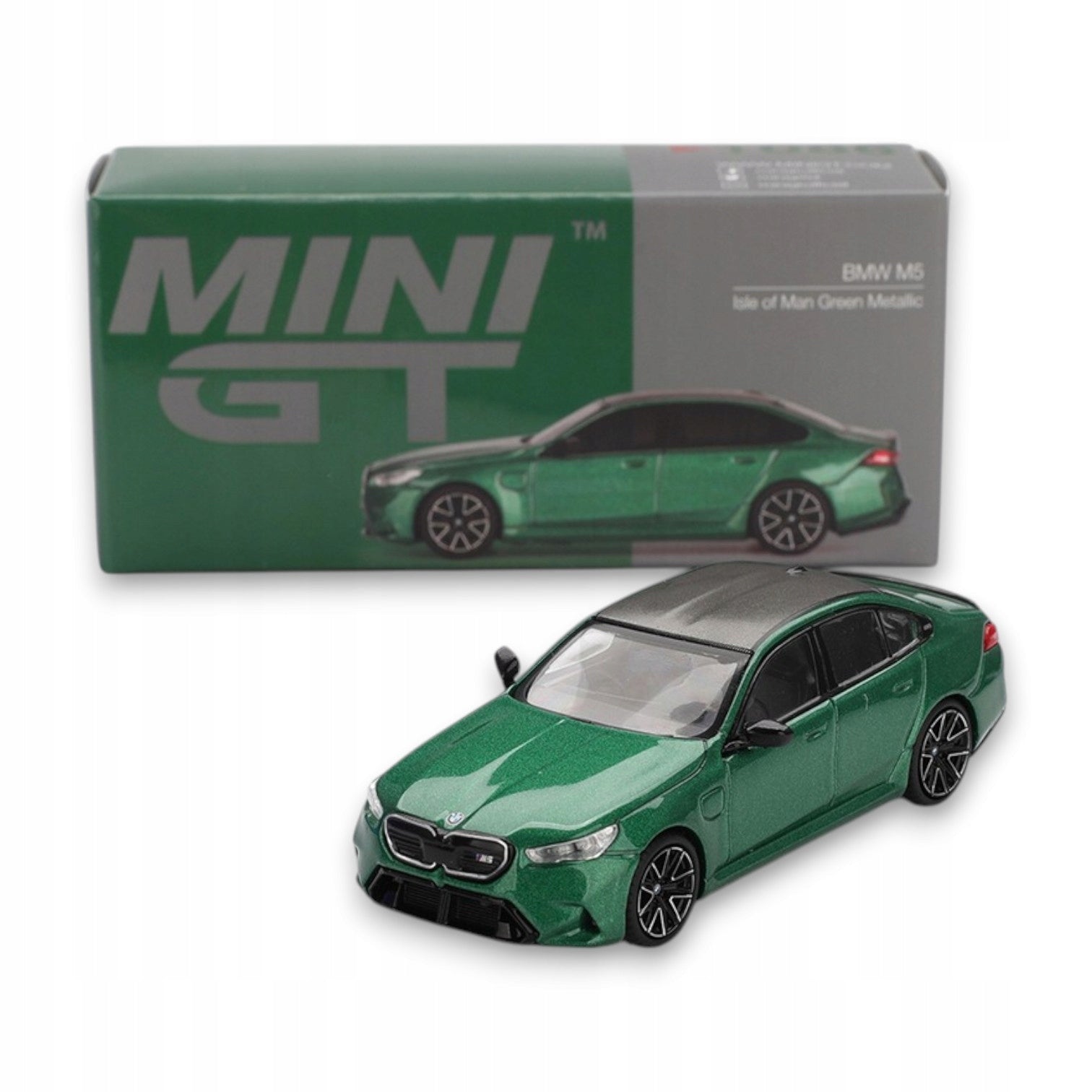 Mini GT - 1:64 BMW M5 Isle of Man Green Metallic LHD MGT01086L
