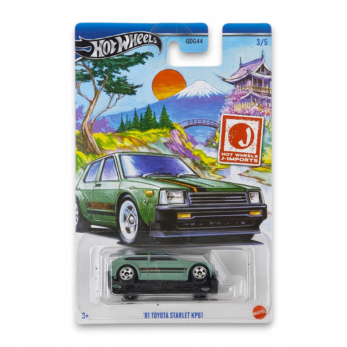Hot Wheels - 81 Toyota Starlet KP61 J-Imports