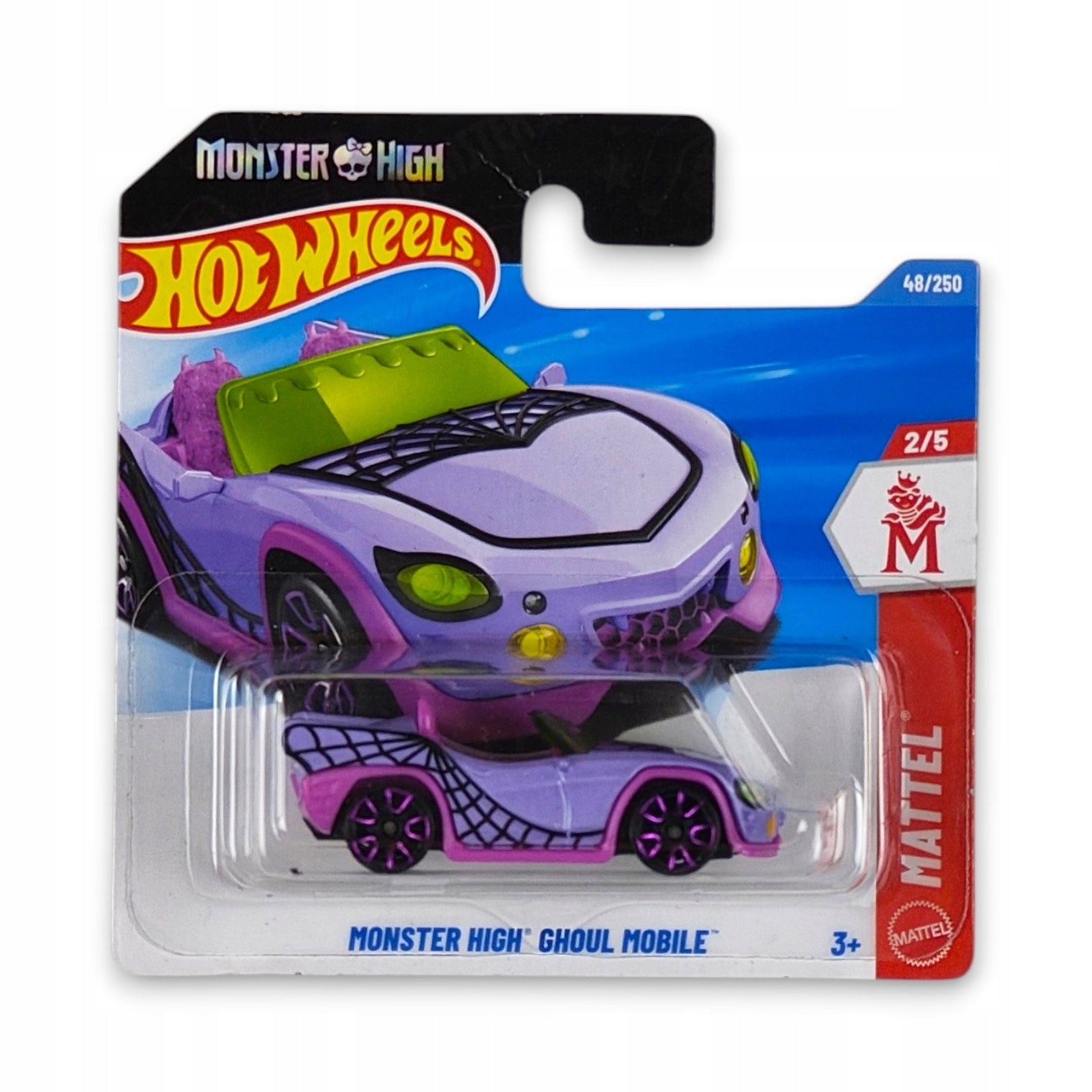 Hot Wheels - Monster High Ghoul Mobile OUTLET Delikatne zagięcia