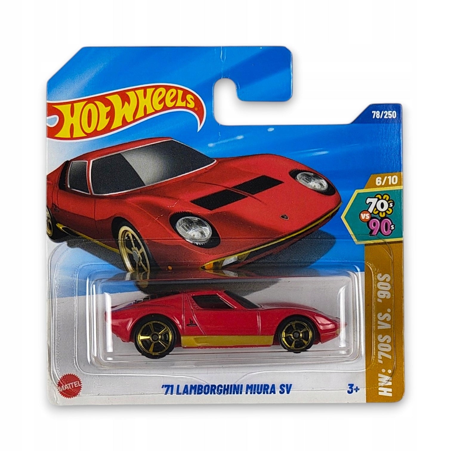 Hot Wheels - 71 Lamborghini Miura SV OUTLET Delikatne zagięcia