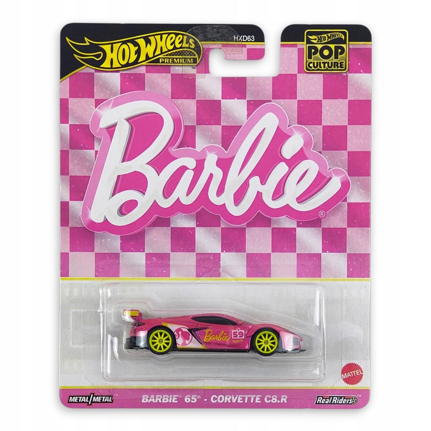 Hot Wheels Premium - Barbie 65 Corvette C8.R