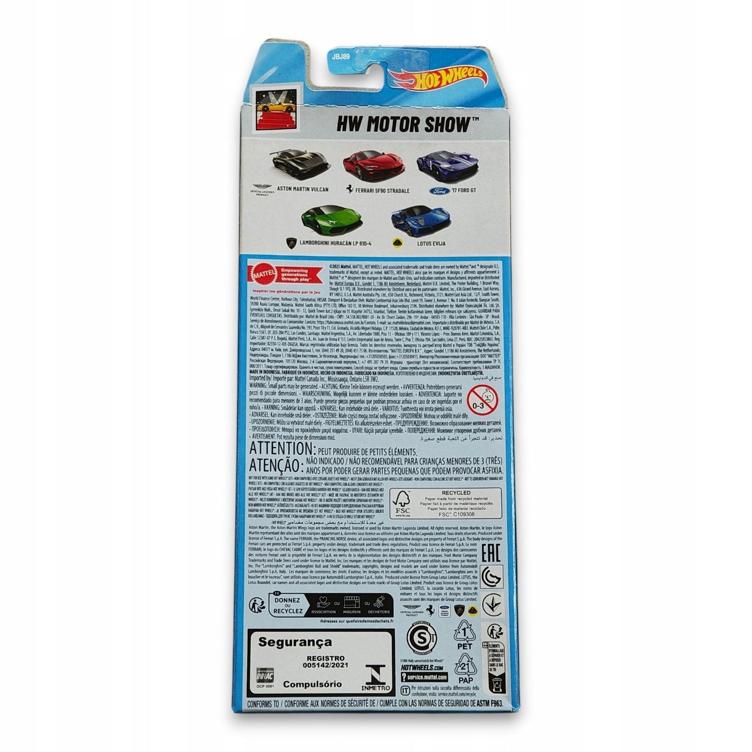 Hot Wheels - 5-pack HW Motor Show JBJ89