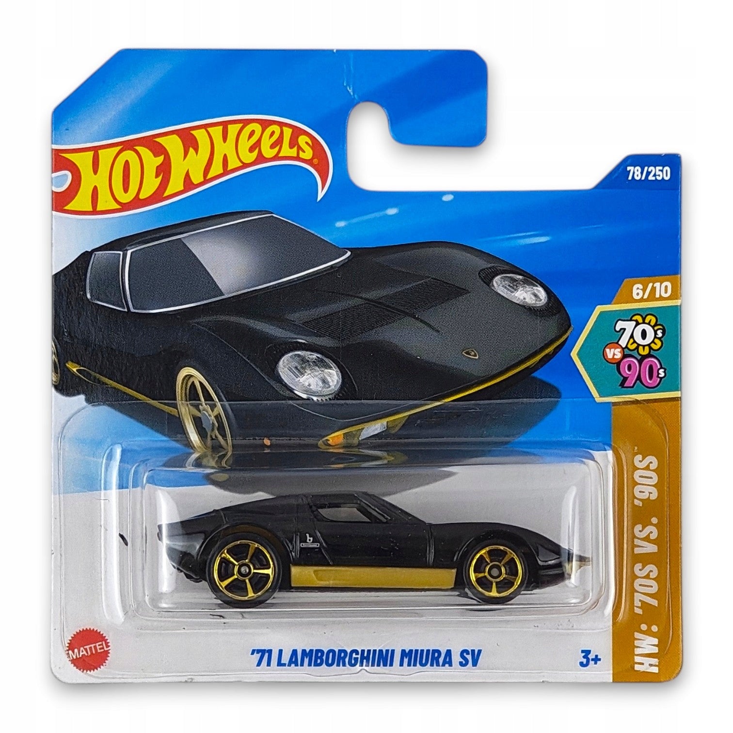 Hot Wheels - 71 Lamborghini Miura SV OUTLET Delikatne zagięcia
