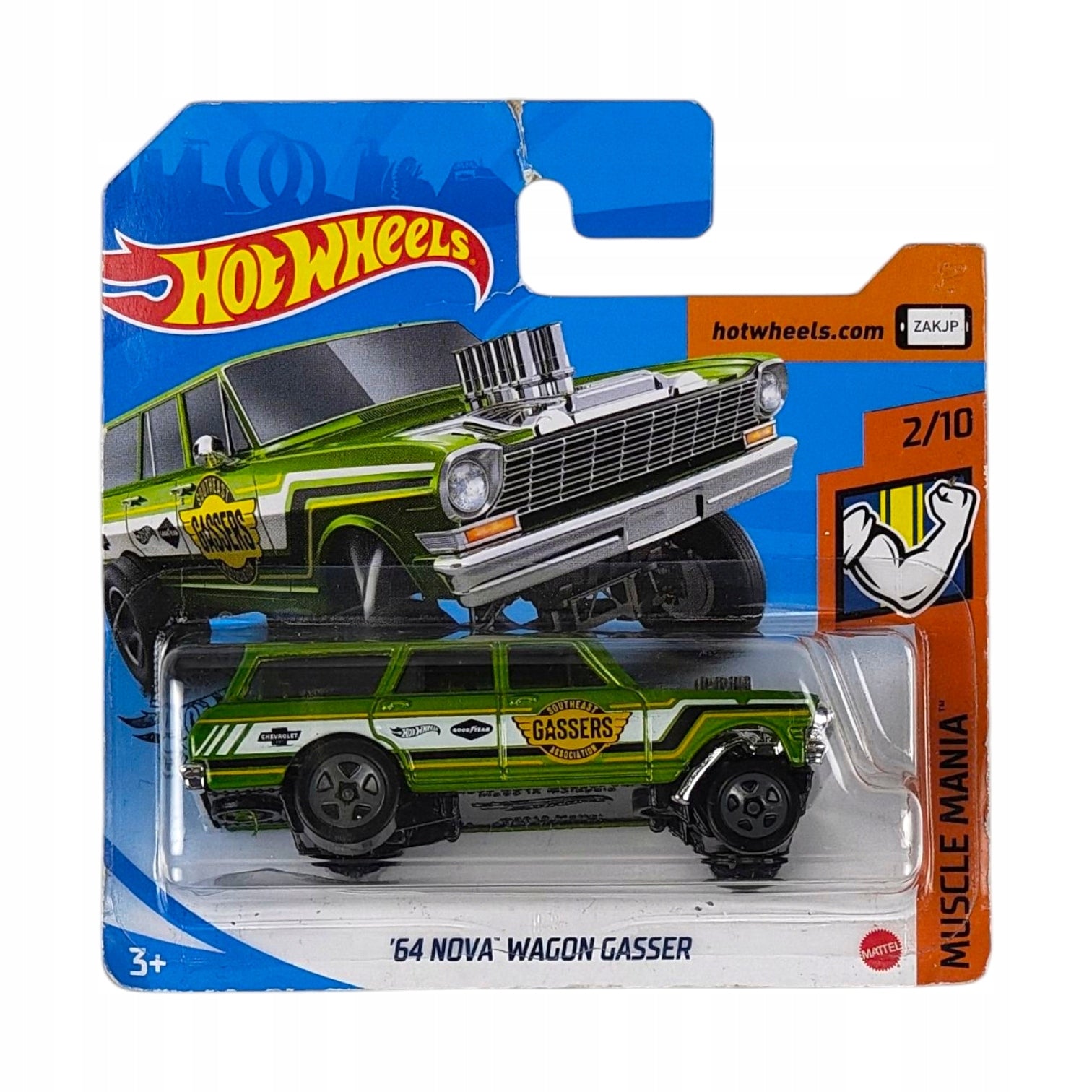 Hot Wheels - 64 Nova Wagon Gasser OUTLET Uszkodzony Blister