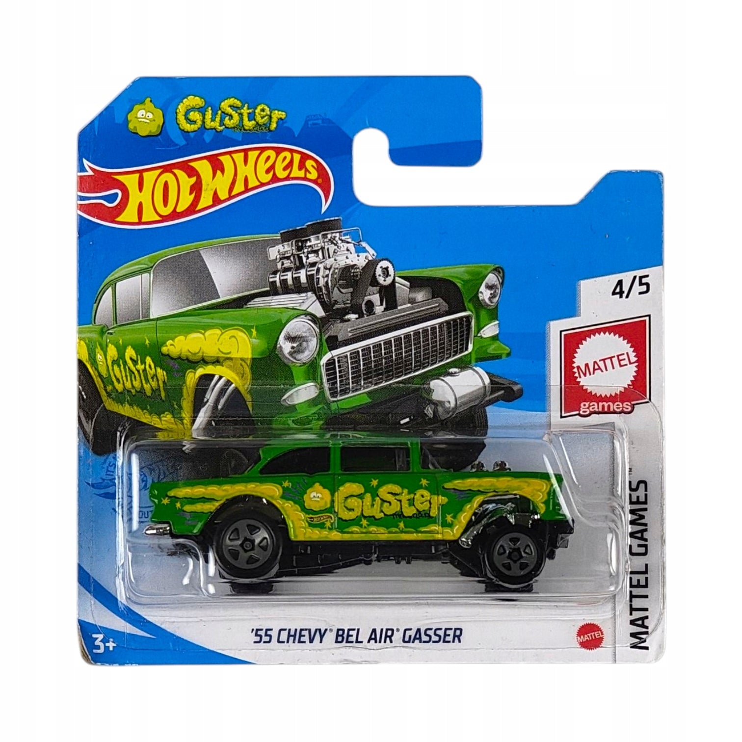 Hot Wheels - 55 Chevy Bel Air Gasser Guster OUTLET Delikatne zagięcia