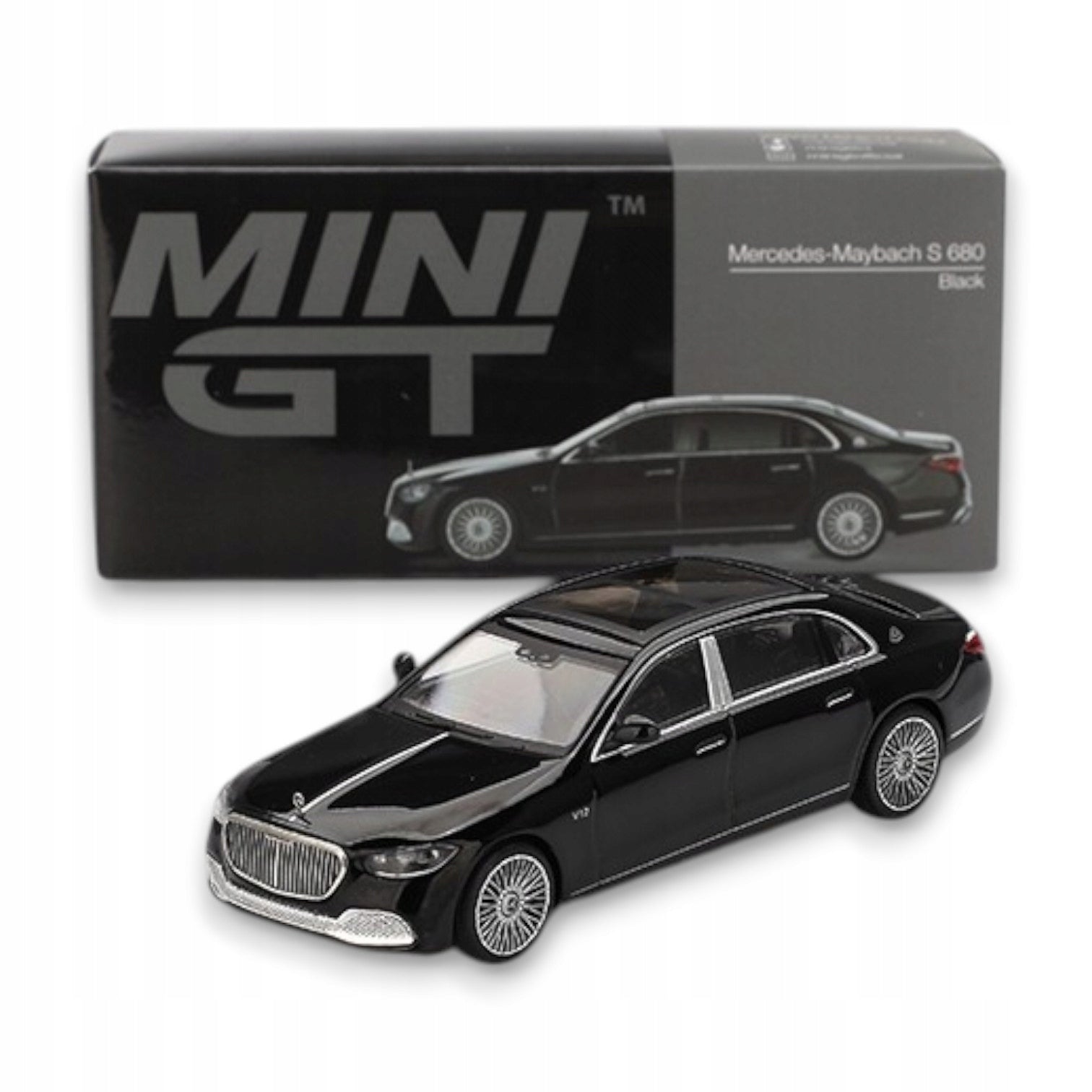 Mini GT - 1:64 Mercedes-Maybach S 680 Black LHD MGT00977L