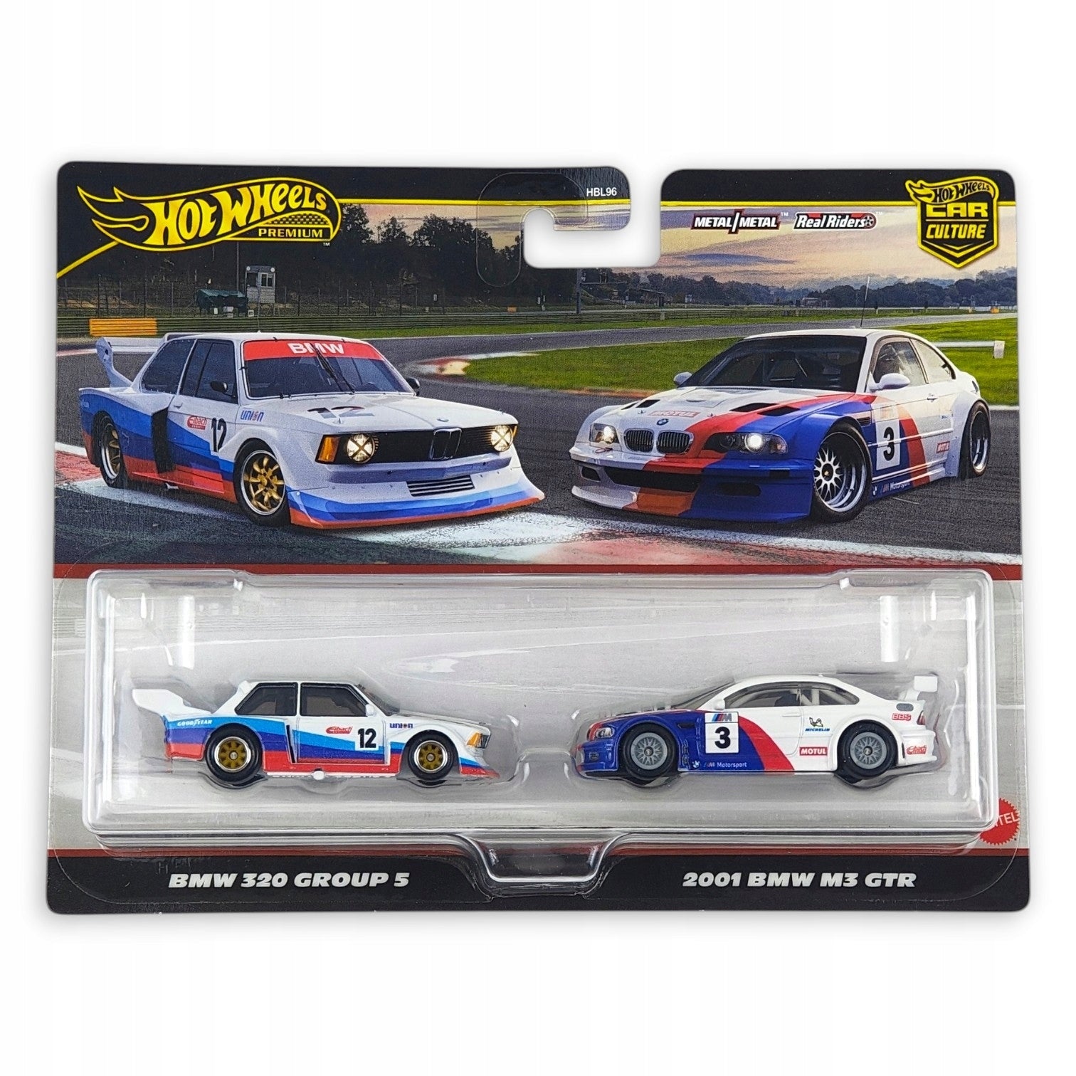 Hot Wheels Premium - 2-Pak BMW 320 Group 5, 2001 BMW M3 GTR