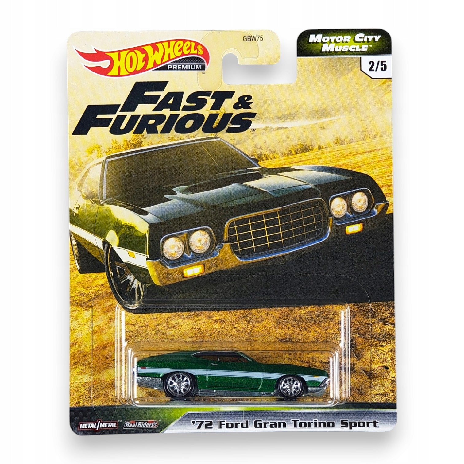 Hot Wheels Premium - 72 Ford Gran Torino Sport