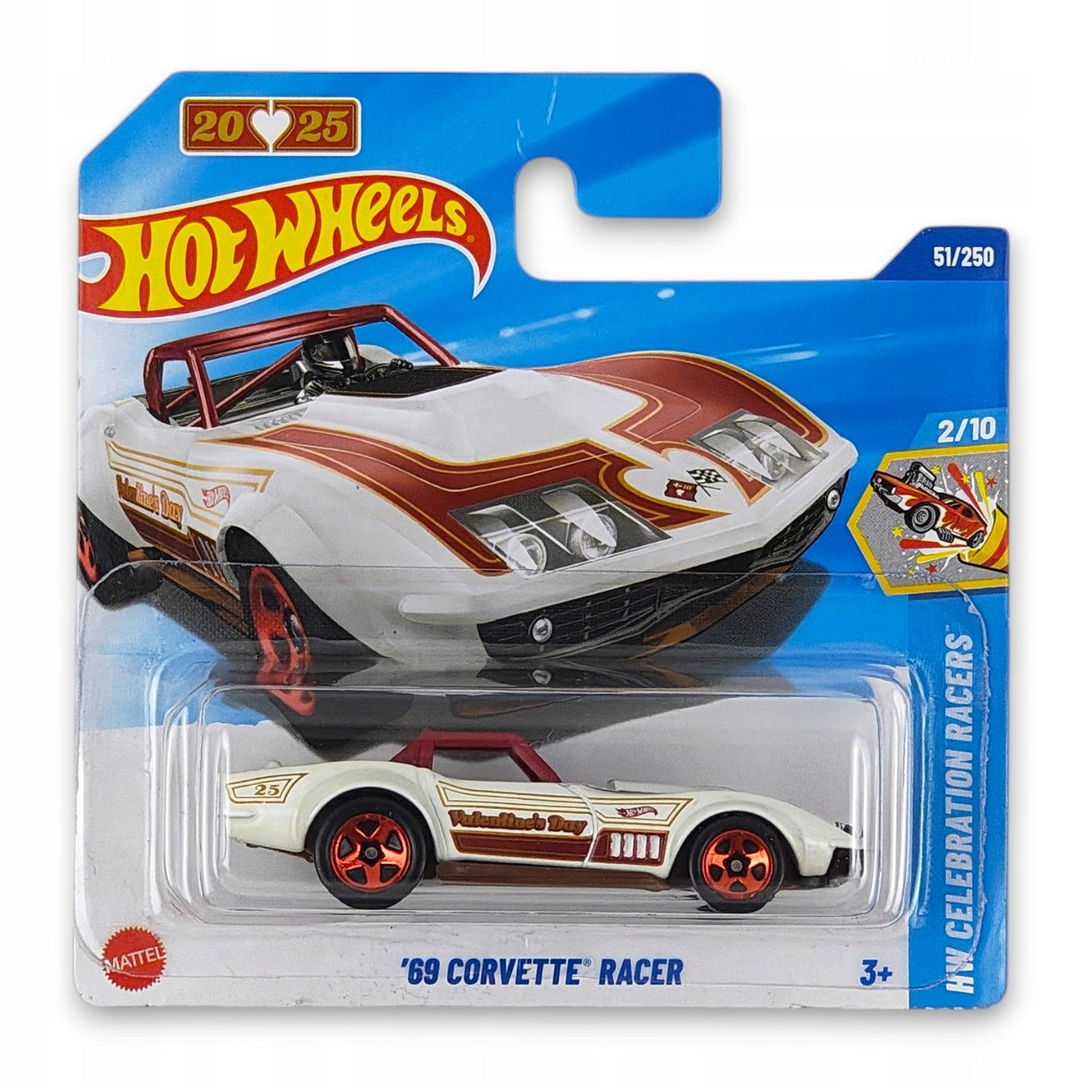 Hot Wheels - 69 Corvette Racer OUTLET Delikatne zagięcia
