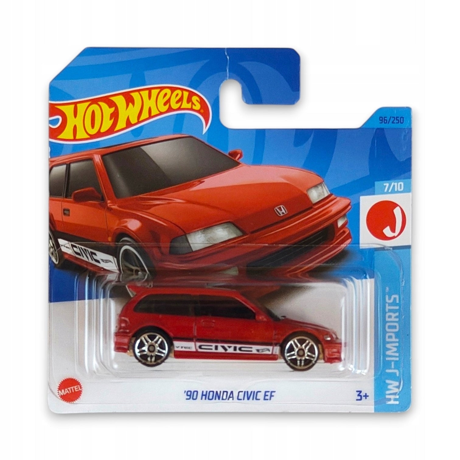 Hot Wheels - 90 Honda Civic EF OUTLET Delikatne zagięcia