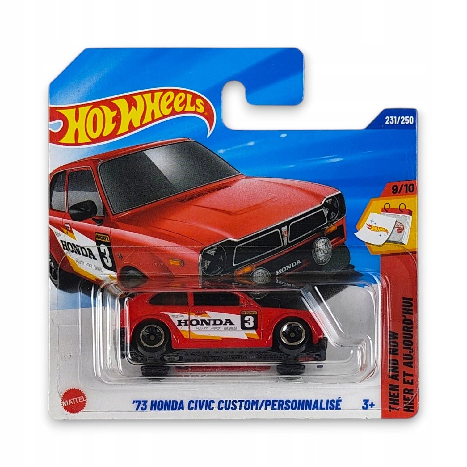 Hot Wheels - 73 Honda Civic Custom / Personnalise OUTLET Uszkodzony Blister