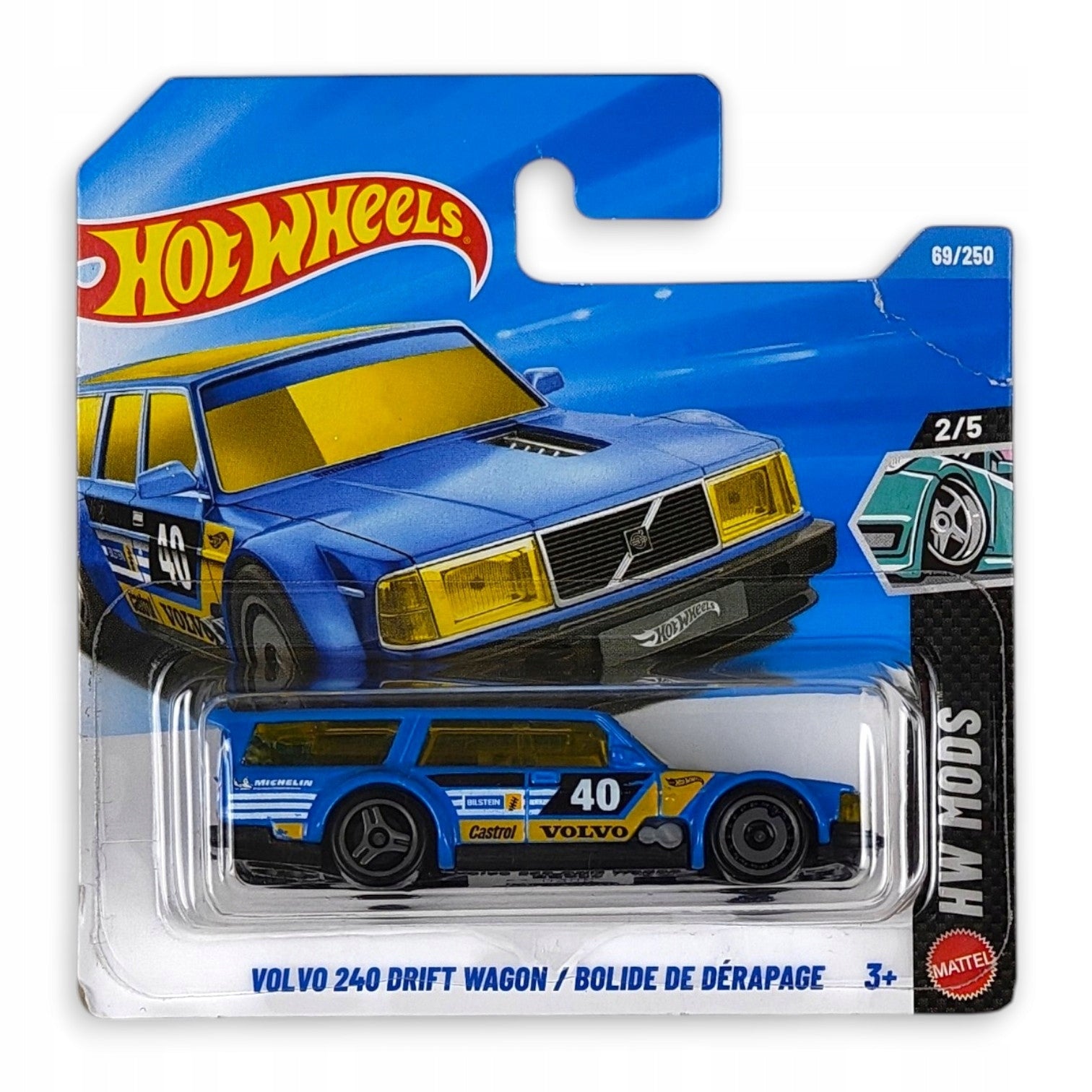 Hot Wheels - Volvo 240 Drift Wagon OUTLET Uszkodzony Blister