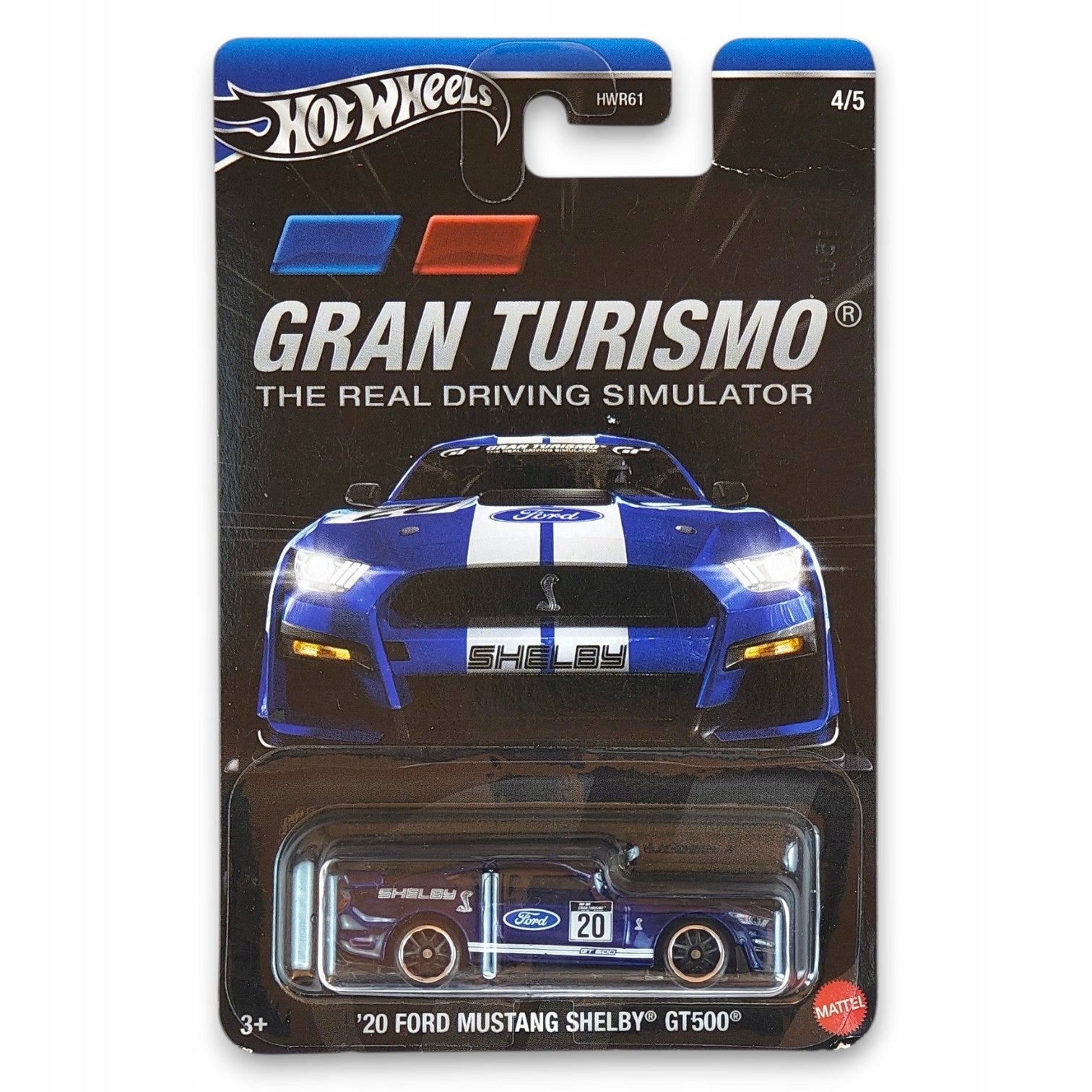 Hot Wheels - 20 Ford Mustang Shelby GT500 Gran Turismo OUTLET Delikatne zagięcia
