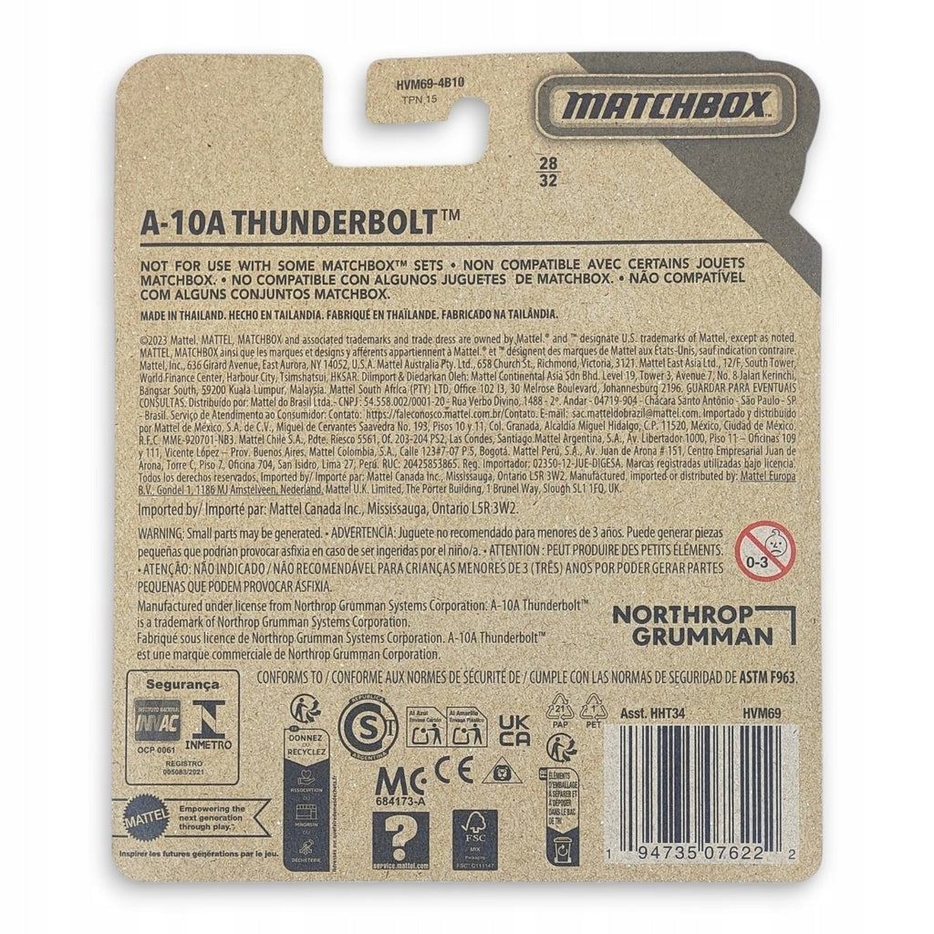 Matchbox Sky Busters - A-10A Thunderbolt