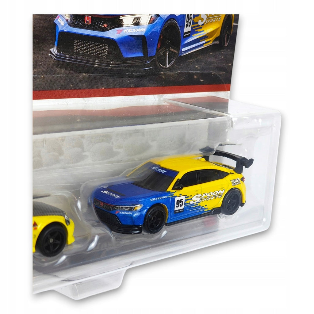 Hot Wheels Premium - 2-Pak 99 Honda Civic Type R EK9, Honda Civic Type R